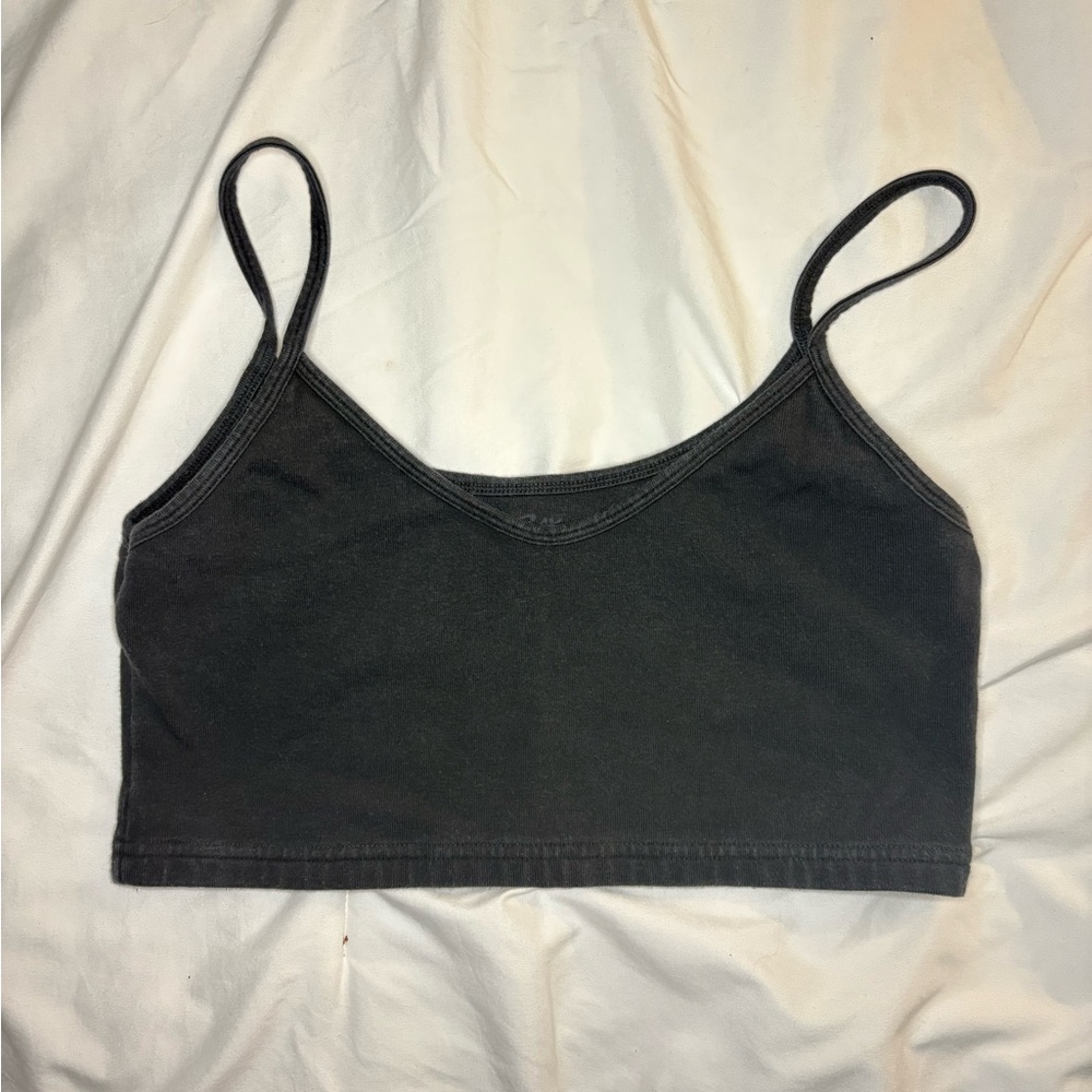 Brandy Melville Black Cropped Tank Top